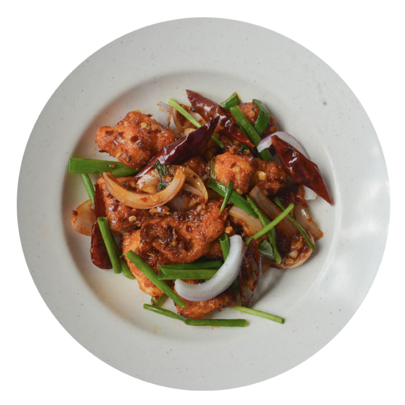 Dry Red Chilli Chicken